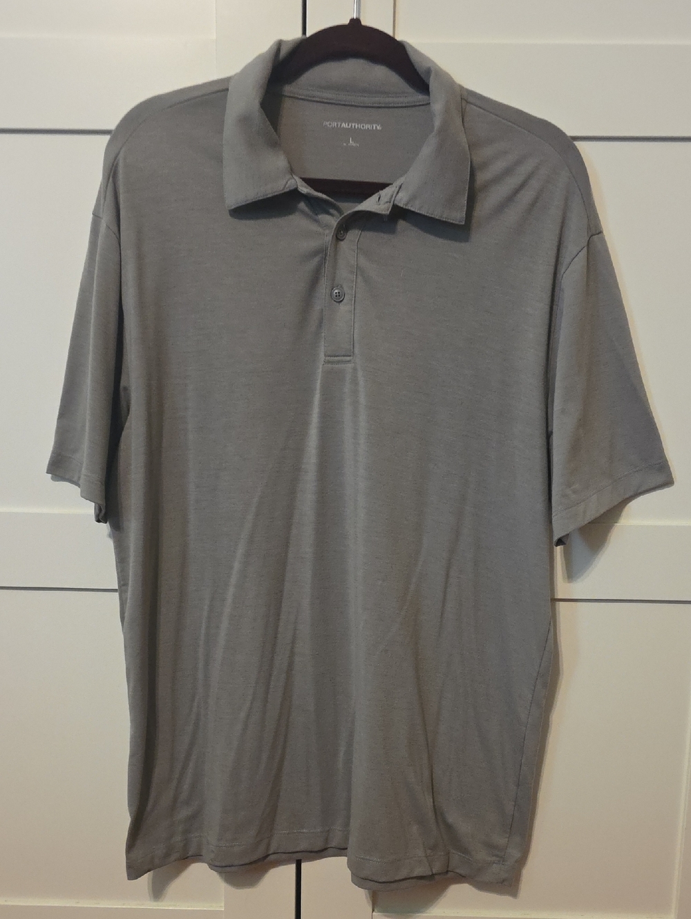 Port Authority Men's Gray Polo - Lightweight Classic
